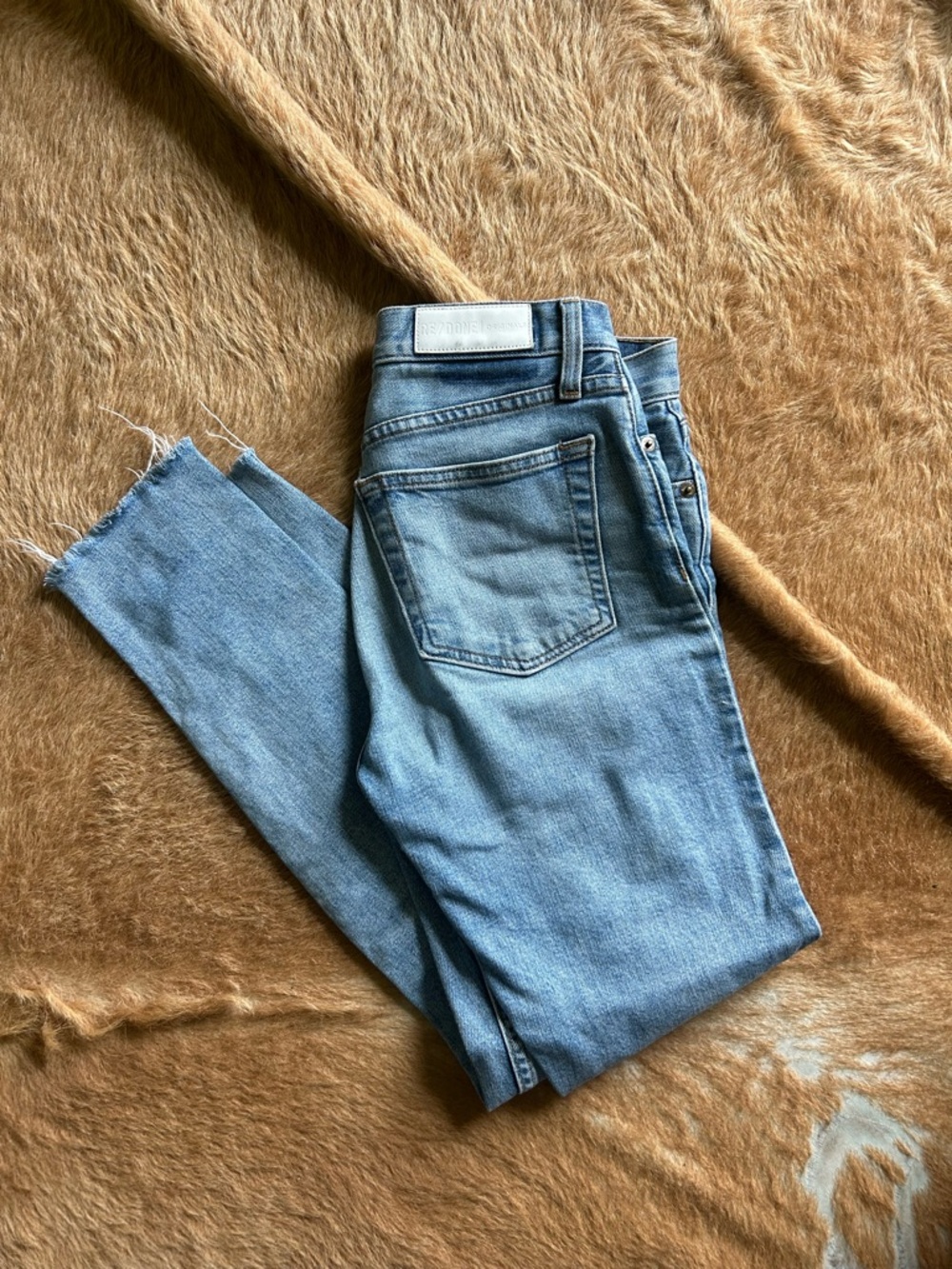 Re/Done Light Blue Denim Skinny Jeans